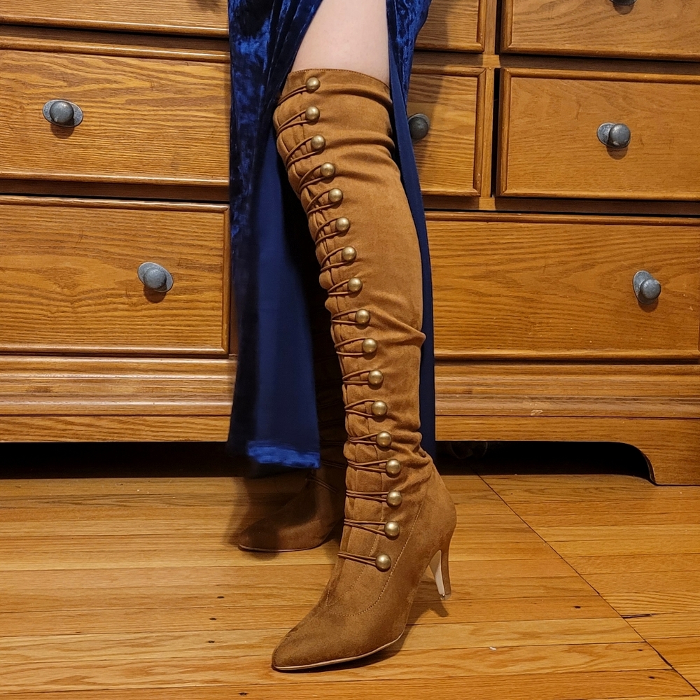Free People X Jeffrey Campbell Over the Knee Boots